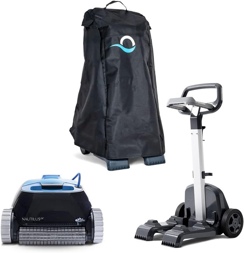 Dolphin Nautilus Pool-Up Robotic Pool Vacuum Cleaner up to 26 FT - Wall Climbing with Scrubber Brush