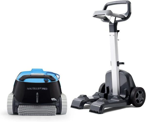 Dolphin Nautilus CC Pro Wi-Fi Automatic Robotic Pool Vacuum Cleaner Includes Caddy for Easy to Transport and Store, Ideal for In-Ground Pools up to 50 FT in Length