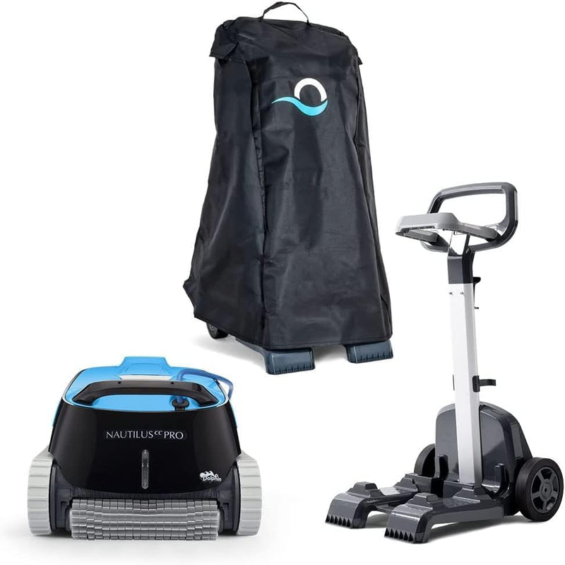 Dolphin Nautilus Pool-Up Robotic Pool Vacuum Cleaner up to 26 FT - Wall Climbing with Scrubber Brush