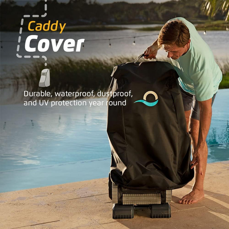 Dolphin Nautilus CC Pro Wi-Fi Automatic Robotic Pool Vacuum Cleaner Includes Caddy and Classic Cover for Storage and Protection, Ideal for In-Ground Pools up to 50 FT