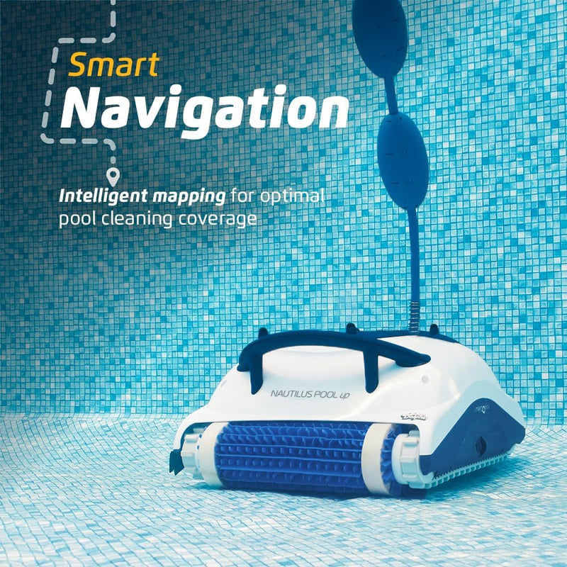 Dolphin Nautilus Pool-Up Robotic Pool Vacuum Cleaner up to 26 FT - Wall Climbing with Scrubber Brush