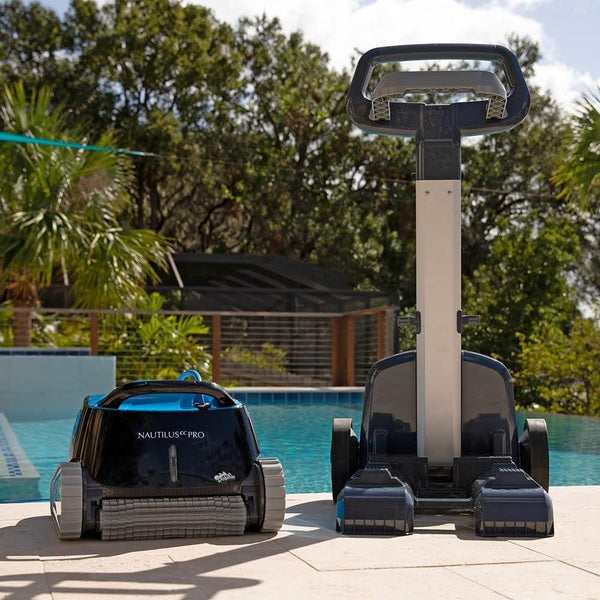 Dolphin Nautilus CC Pro Wi-Fi Automatic Robotic Pool Vacuum Cleaner Includes Caddy for Easy to Transport and Store, Ideal for In-Ground Pools up to 50 FT in Length
